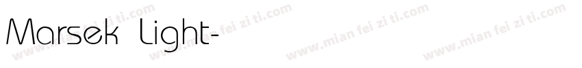 Marsek Light字体转换